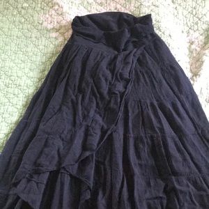 Ruffled Black beautiful flamenco style skirt